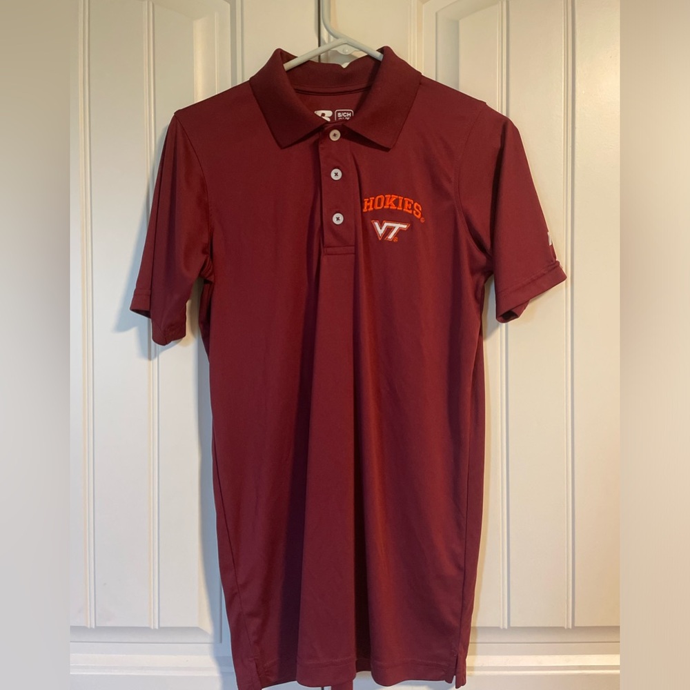 Virginia Tech (VT) Polo Golf Style Short Sleeve Shirt